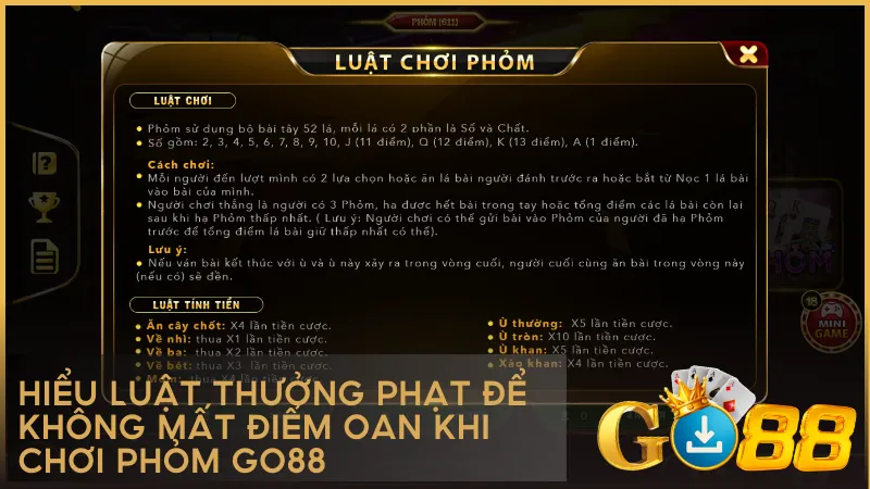 Các mức thưởng phạt rõ ràng giúp mỗi ván bài thêm phần kịch tính và công bằng