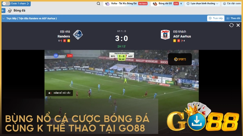 Bùng nổ cá cược bóng đá cùng K Thể Thao tại GO88