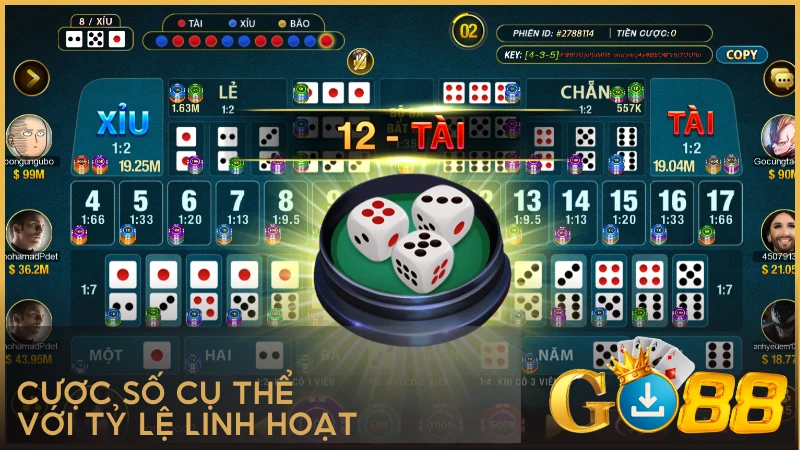Cược số cụ thể với tỷ lệ linh hoạt