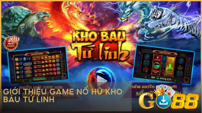 Tứ Linh hội tụ trên cuộn quay mang lại những phần thưởng thần bí và may mắn