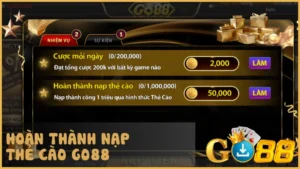 Hoàn thành nạp thẻ cào