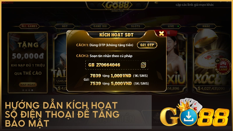 Hướng dẫn kích hoạt số điện thoại để tăng bảo mật