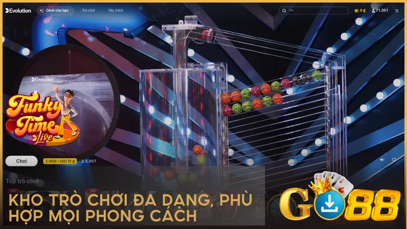 EVO mang đến danh mục game bài phong phú từ truyền thống đến game show hiện đại đáp ứng mọi sở thích người chơi