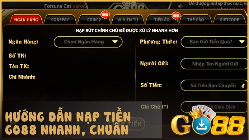 Nạp tiền GO88