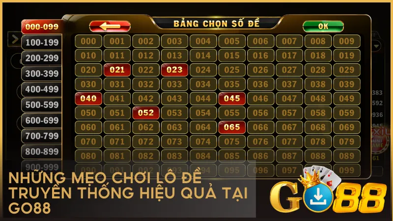Áp dụng mẹo soi cầu và chiến lược hợp lý giúp bạn chơi lô đề hiệu quả hơn tại GO88