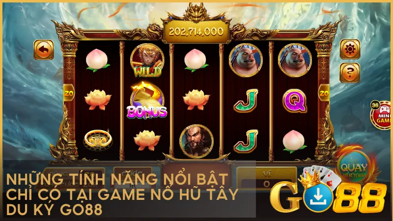 Trò chơi sở hữu hiệu ứng âm thanh sống động, cơ chế quay mượt mà cùng các tính năng tăng thưởng phong phú