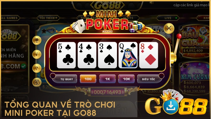 Tổng quan về trò chơi Mini Poker tại GO88