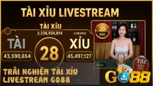 Không cần rời khỏi nhà vẫn có thể cảm nhận không khí sòng bài nhờ tài xỉu livestream tại GO88