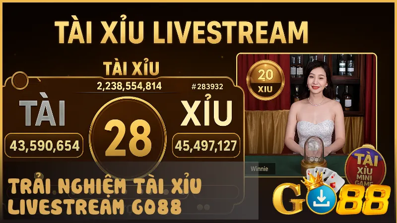 Không cần rời khỏi nhà vẫn có thể cảm nhận không khí sòng bài nhờ tài xỉu livestream tại GO88