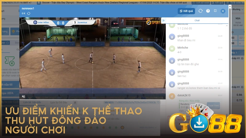 Ưu điểm khiến K Thể Thao thu hút đông đảo người chơi